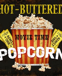 Hot Buttered Popcorn Theater Art