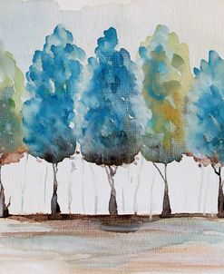 Washy Blue Trees B