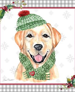 Plaid Christmas with Dog A