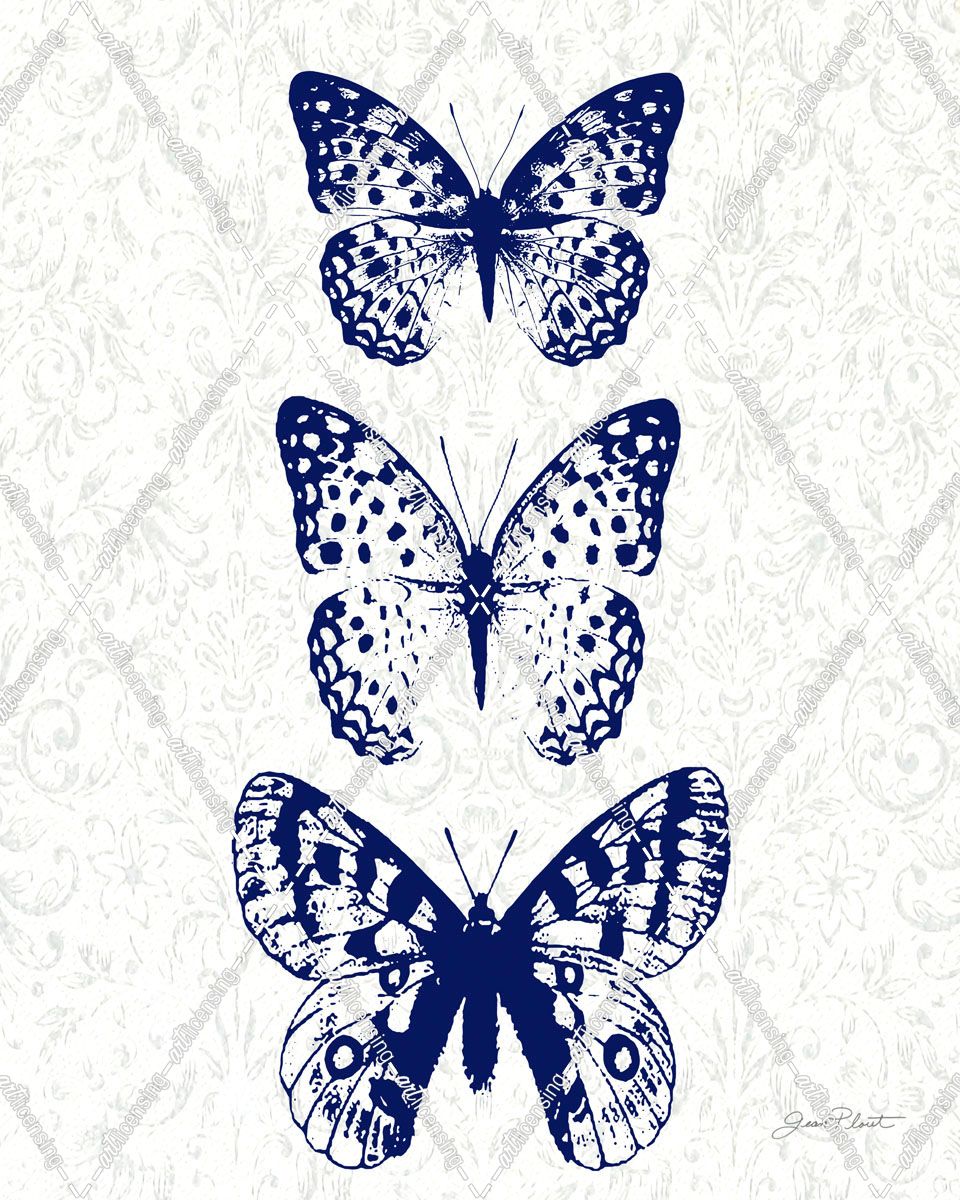 Indigo Butterfly Study A