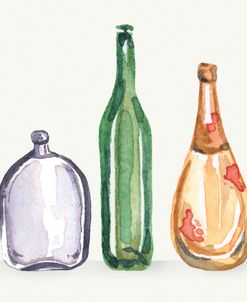 Glass Liquor Bottles A