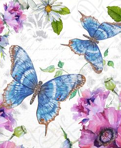 Floral Butterfly Garden D