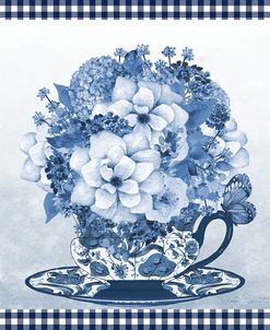 Blue Teacup Bouquet D