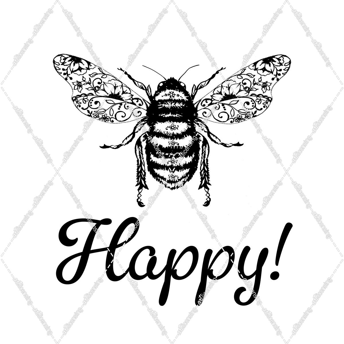Floral Bee Happy