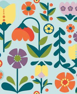 Retro Floral Pattern A