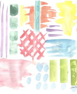 Retro Watercolor Pattern B