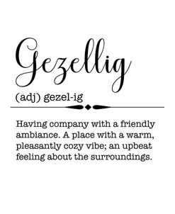 Words-Gezellig