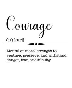 Words-Courage