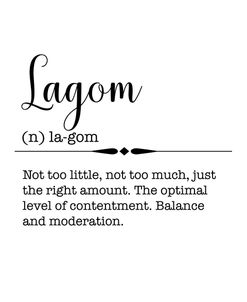 Words-Lagom