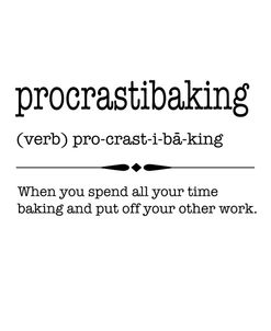 Words-Procrastibaking