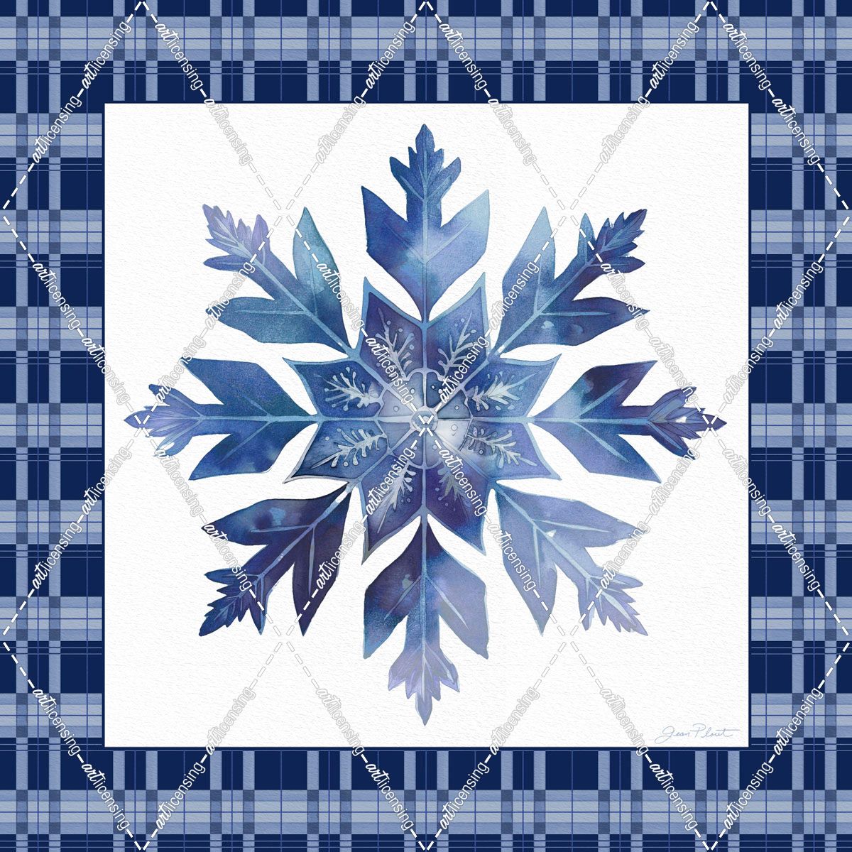 Blue Snowflake Christmas A
