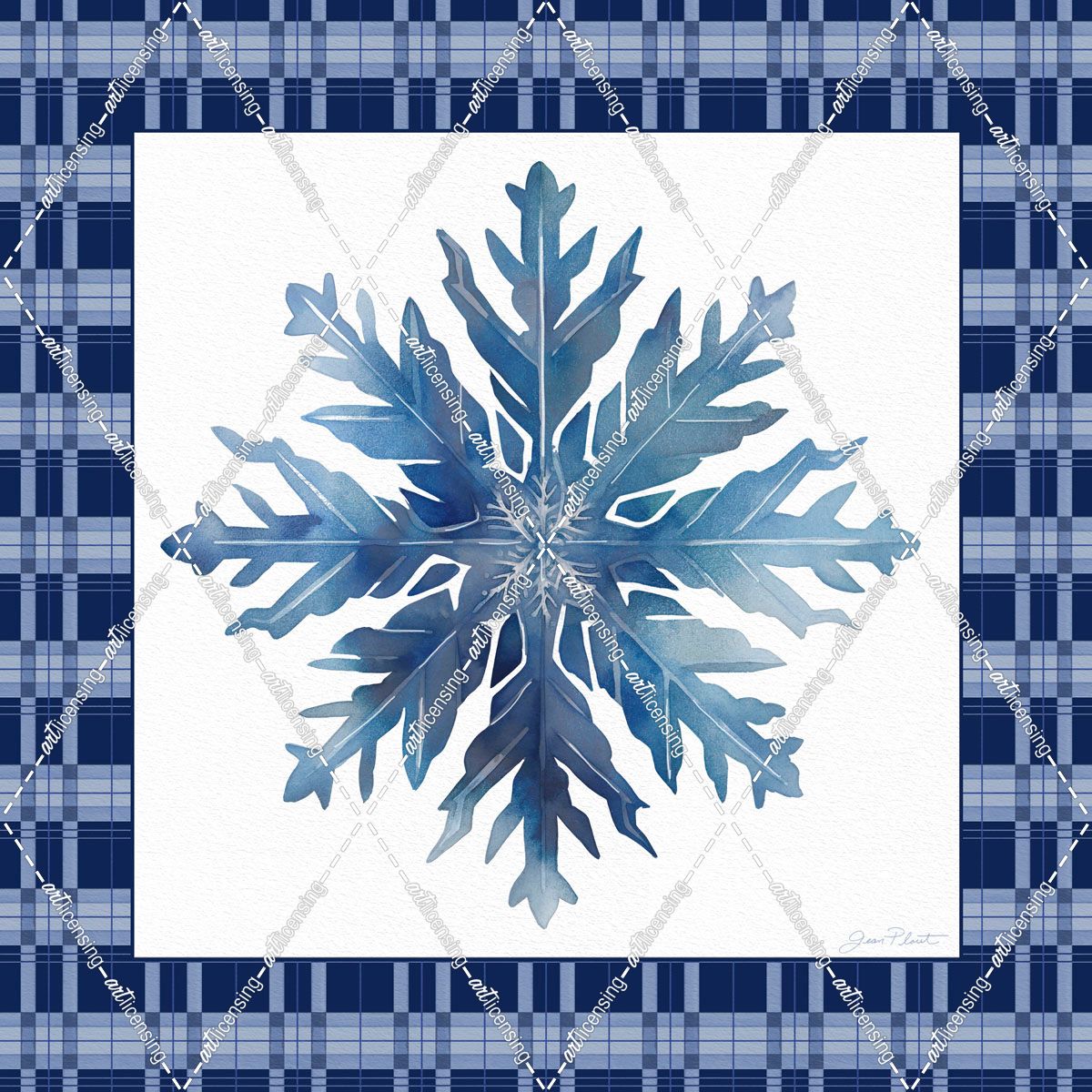 Blue Snowflake Christmas C