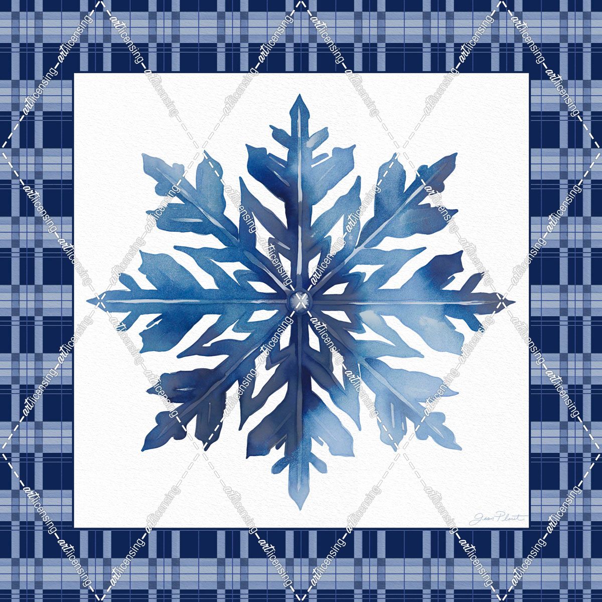 Blue Snowflake Christmas D