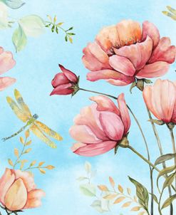 Poppy And Dragonfly Garden A