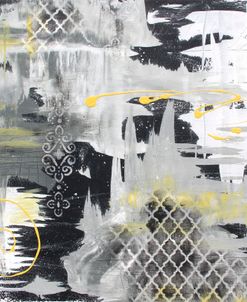 Abstract Yellow And Grey