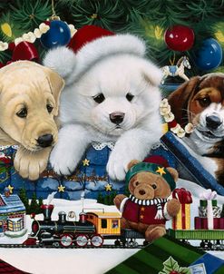Curious Christmas Pups