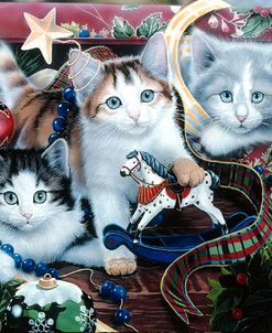Christmas Kittens And All The Trim’Ns