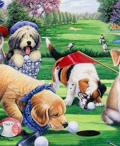 Golfing Puppies