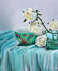 Still Life With White Roses