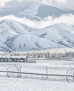 Winter Farm Landscape
