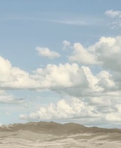 Brown Hills Landscape Clouds