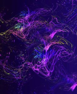 Galaxies Magenta Lights on Purple