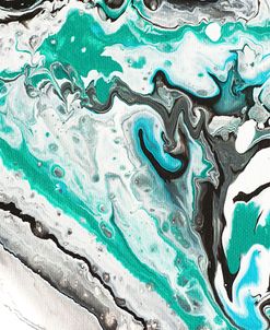 Fluid Acrylic On Emerald Waves