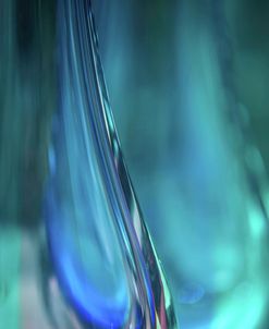 Ocean Blue Glass Vase