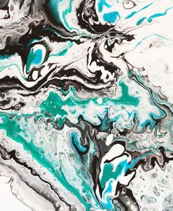 Fluid Acrylic On Emerald Waves 1