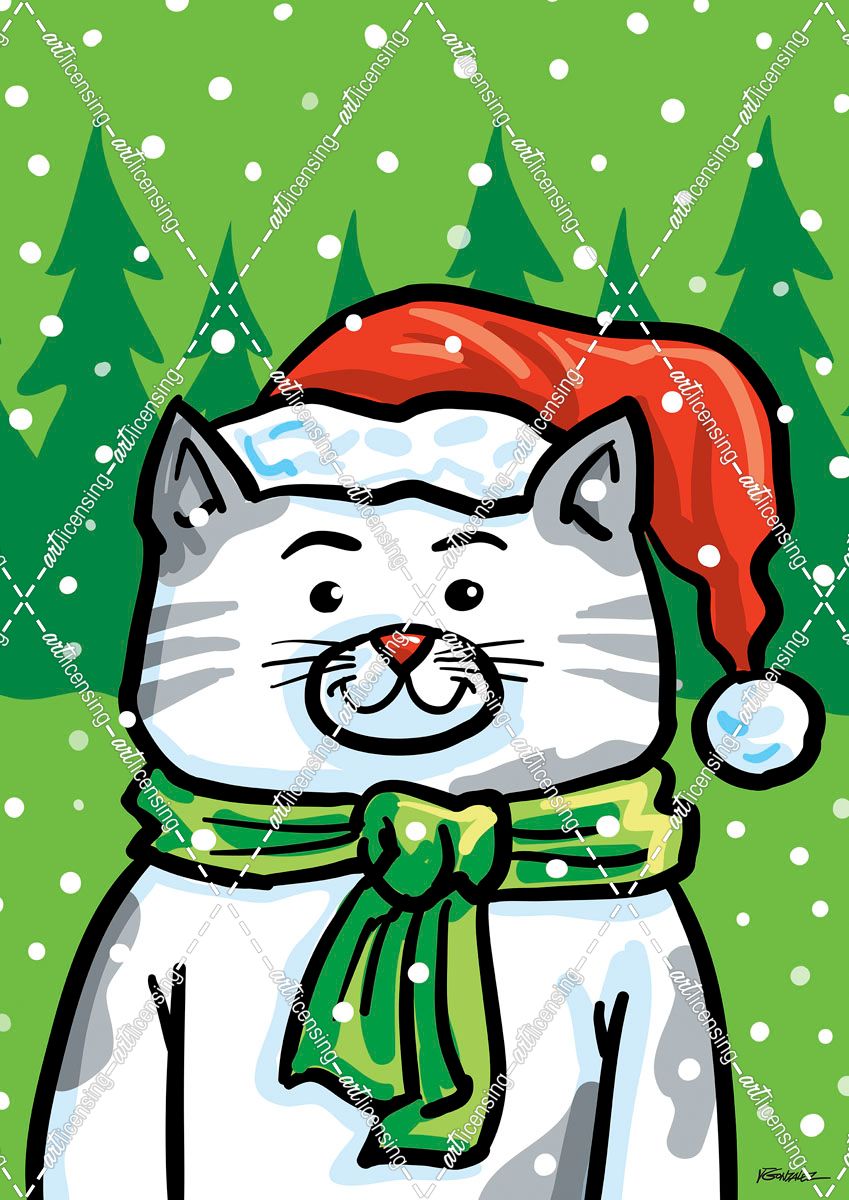 Flag Christmas Cat 8