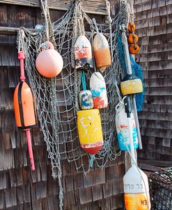 Lobster Buoys And Netting