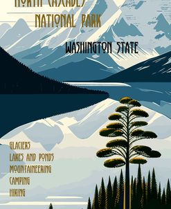North Cascades Np Travel Poster Vertical