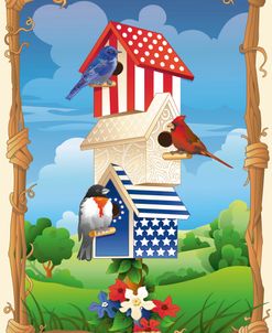 Star spangled birdhouse