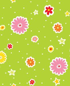 Summer Flowers and Stars I