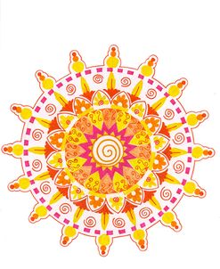 yellow mandala 4