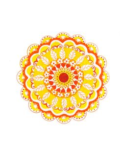 yellow mandala 5