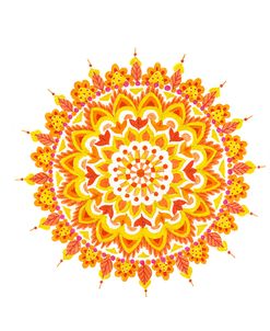 yellow mandala 1