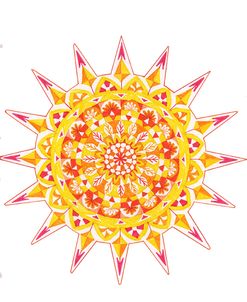 yellow mandala 2