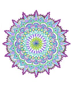 Mandala Purple 4