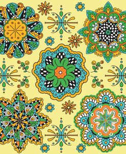 Marrakesh 5 Mandalas yellow