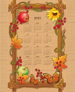 2021 Fall Inspired Calendar