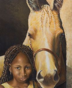 Girl with Her Golden Horse