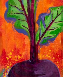 Beet On Wood Panel