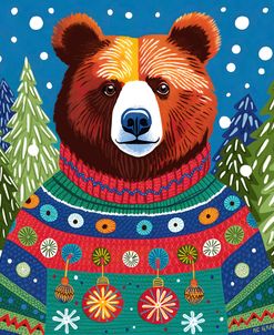 Christmas Sweater Grizzly