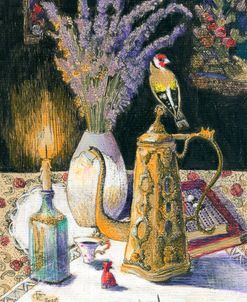 Goldfinch and Lavender