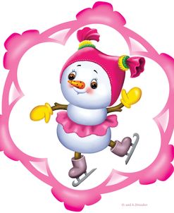 Snowman on the Skates