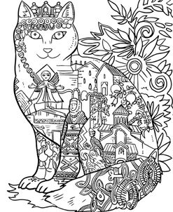 Armenia Cat: LINE ART