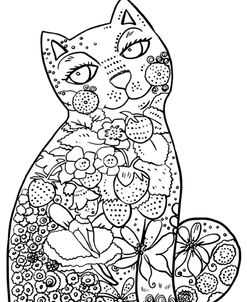 1 Magic Cat: LINE ART