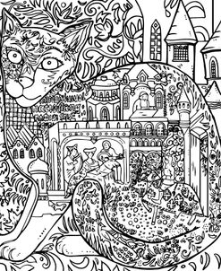 Middle Ages Line Art