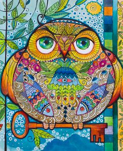 Judaica Folk Owl